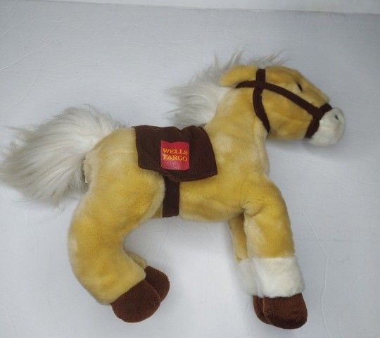 Wells Fargo Legendary Pony Lightening Plush Stuffed Animal 14" 2010 Horse