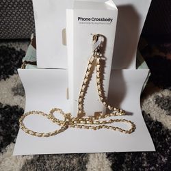 Phone Crossbody Gold And Cream Universal For All Phone