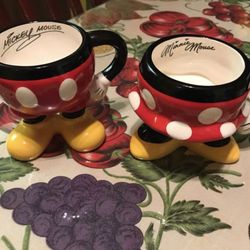 Disney Coffee Mugs Mickey & Minnie