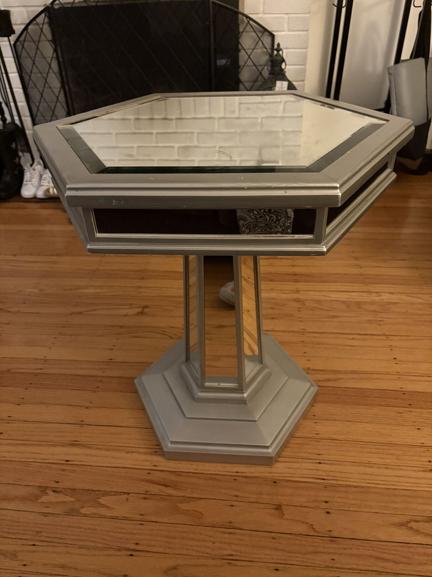 Mirrored Side Table