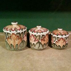 Vintage Canister Set Sanor Ceramica