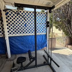 Titan Fitness Plate-Loaded Lat Pull Down & Cable Row Machine