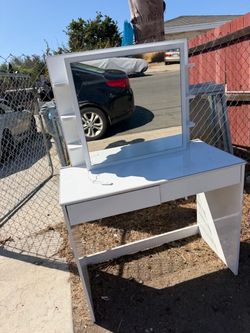 White vanity