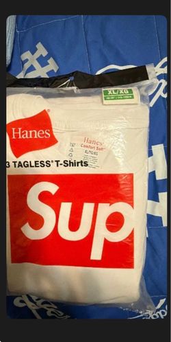 Supreme x Hanes Tagless T-Shirts 3-Pack XL
