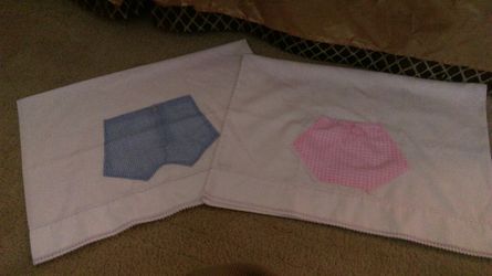 New handmade set of pillowcases