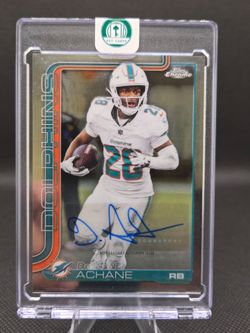 2025 Topps Chrome Silver Auto De'Von Achane #BA-DA