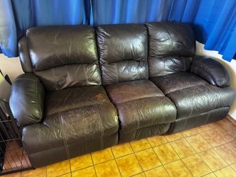 Leather couch