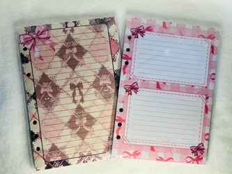 Bow Print Planner Inserts Lined Note Pages