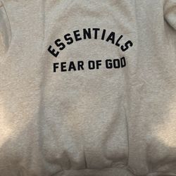 Essentials fear of god long sleeve shirt adults large