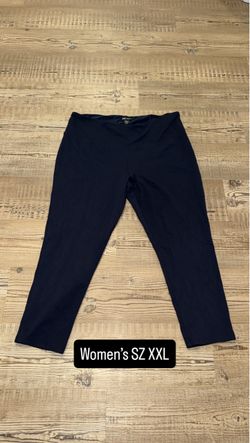 Women's Black Cropped Leggings Size XXL