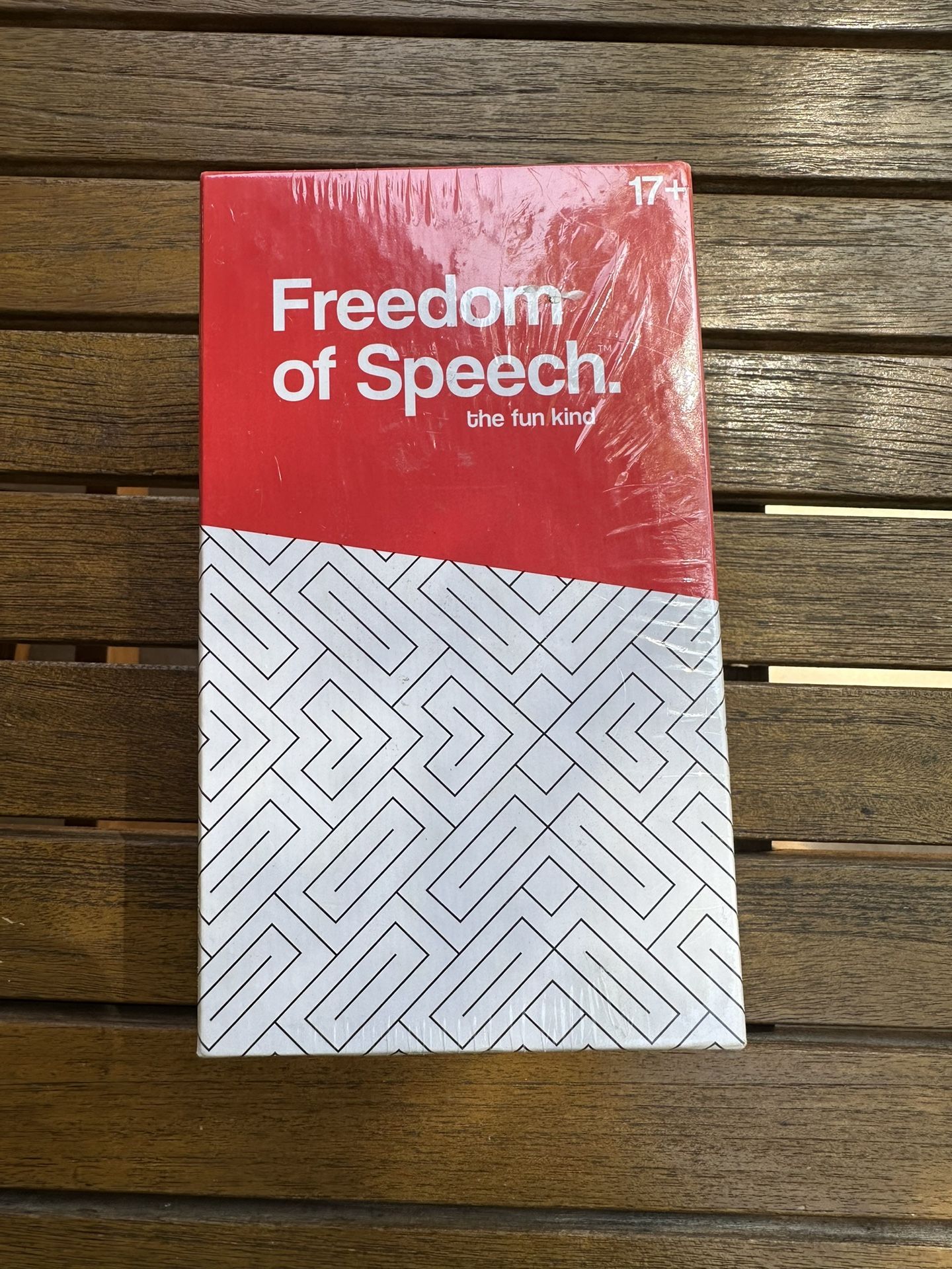 Freedom of Speech: The Fun Kind | Adult Party Game | New & Sealed