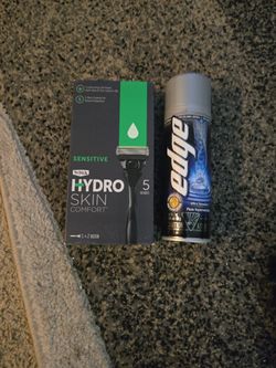 Schick Hydro Skin Comfort Razor & Edge Shave Gel 
