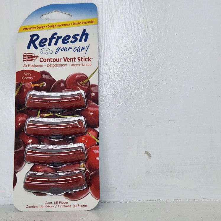 Refresh Your Car! Very Cherry Contour Vent Stick Air Freshener