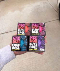 Authentic Needoh Flower Power Fuzz Balls