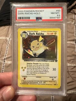 PSA 8.5 Dark Raichu (Beautiful Card!)