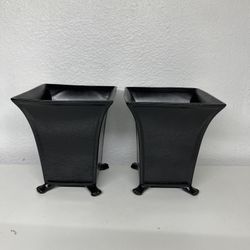 Square Ceramic Pots —Planters with feets ($10 each)