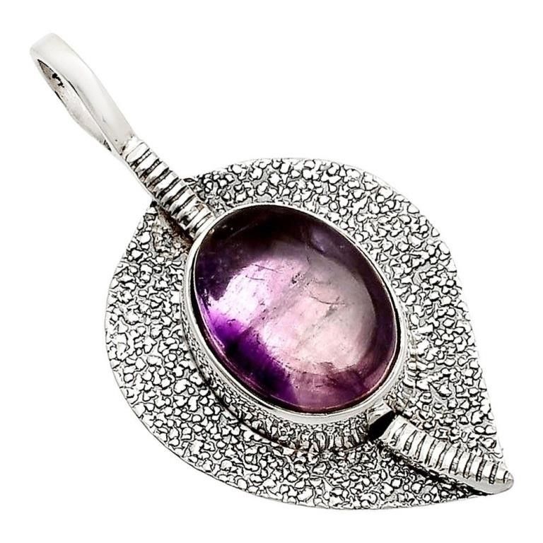 Leaf Design Silver Pendant