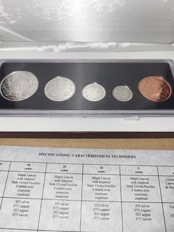 1998 Canadian Sterling Silver Set Coins
