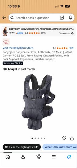 Baby Björn carrier