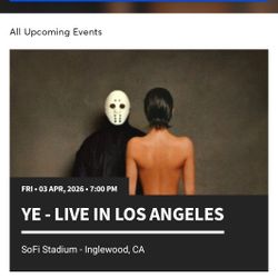 Kanye WEST concert Tickets