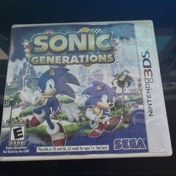 Sonic Generations Nintendo 3ds Game