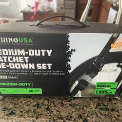 Rhino USA Medium Duty Ratchet Tie Down Set