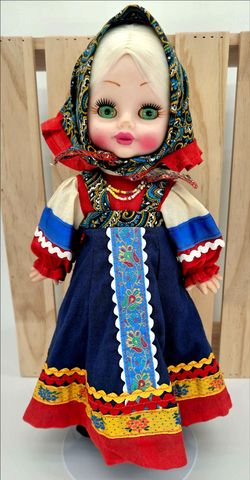 Vintage 15" Soviet-era Russian Doll