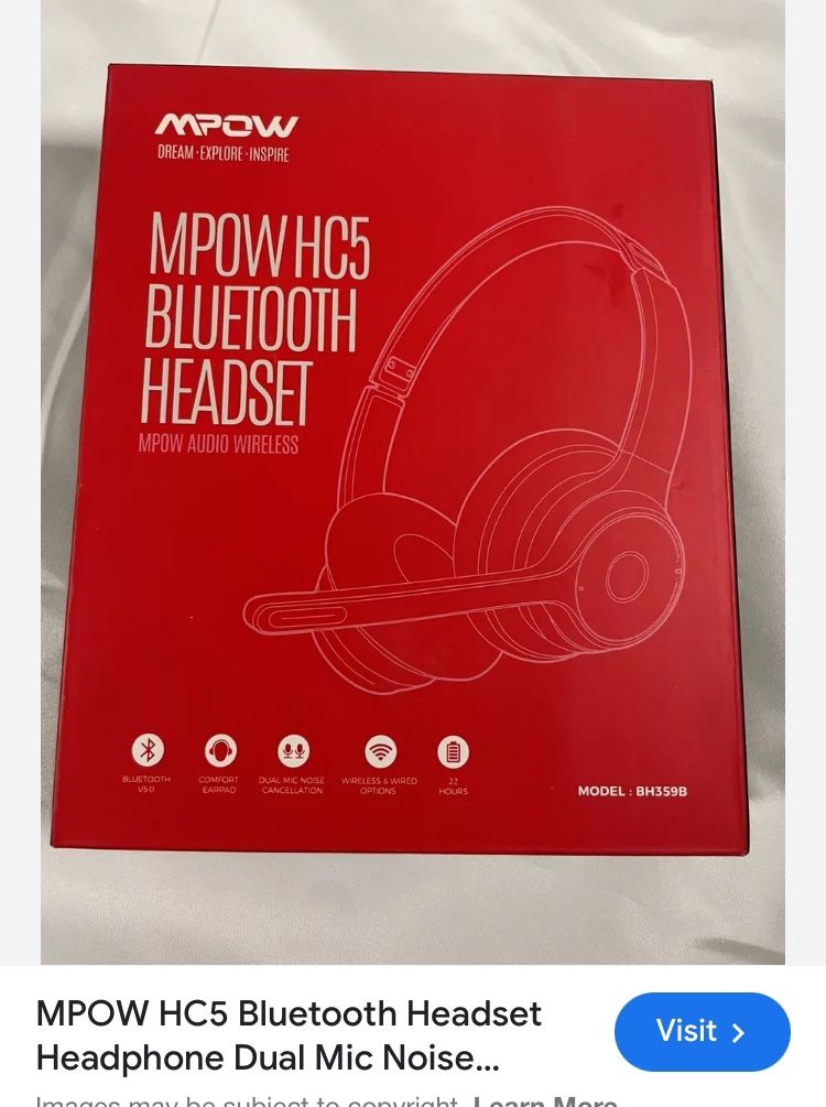 Mpox Hc5 Bluetooth Headset For Gamers