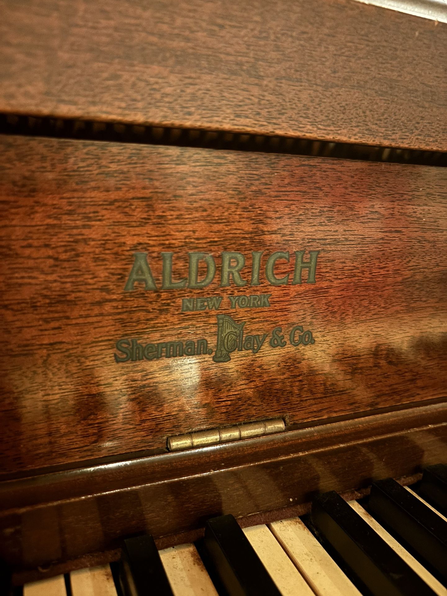 Aldrich New York - Sherman, Clay & Co -Upright Piano