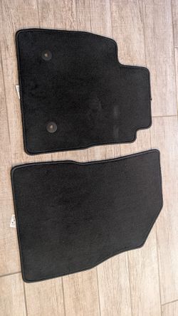 OEM Chevy Trax LT Set of 2 Front Carpet R/L Floor Mats Black Gray 
