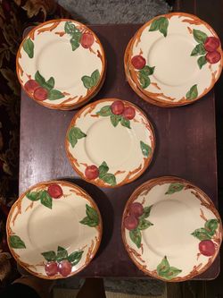 Vintage Franciscan Apple Bread Plates
