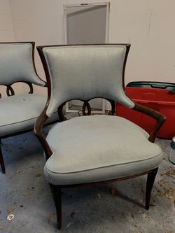 Antique chairs. Teal