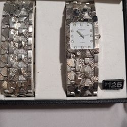 Crystal Watch And Bracelet 
