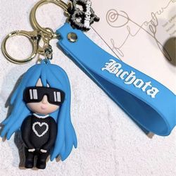 Karol G / La Bichota / Keychain / Brand New / Color Blue 