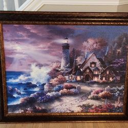 Large Framed Textured Print by James Lee