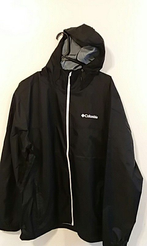 Columbia big delta jacket men's/ Hommes. Size large. With hood. Black.