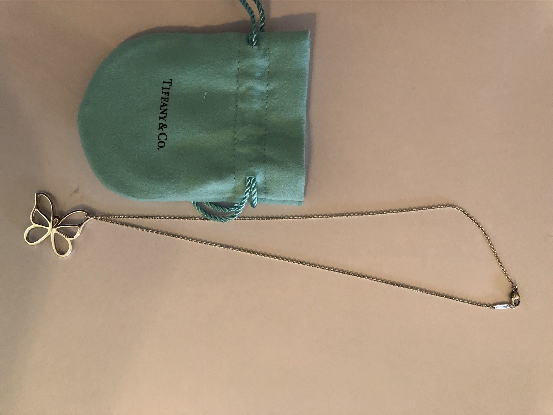 Tiffany & Co. charm butterfly necklace