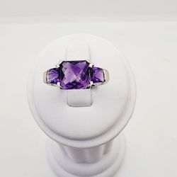 14k gold amethyst ring