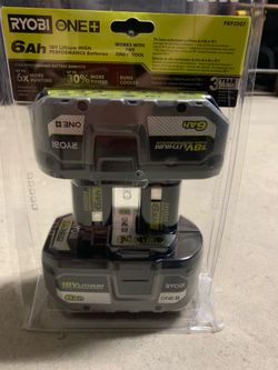 Ryobi ONE+ HP 18V HIGH PERFORMANCE Lithium-Ion 6.0 Ah Battery (2-Pack)