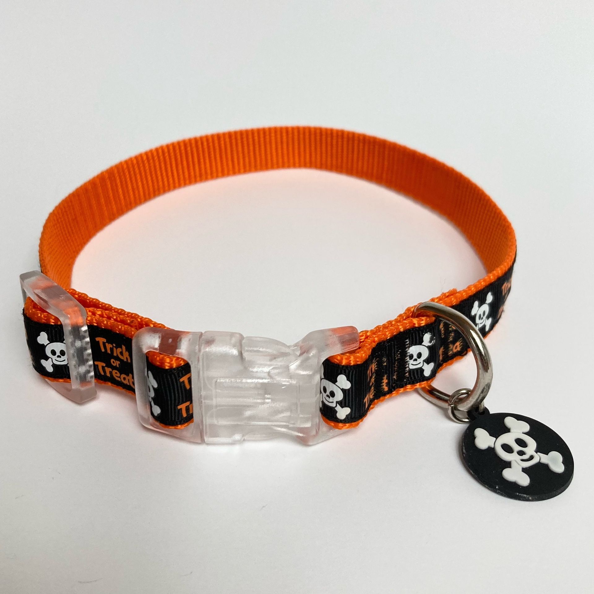 “Trick or Treat” Adjustable Dog Collar - Halloween