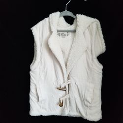 Mudd Girls Faux Fur Vest Sz 10/12