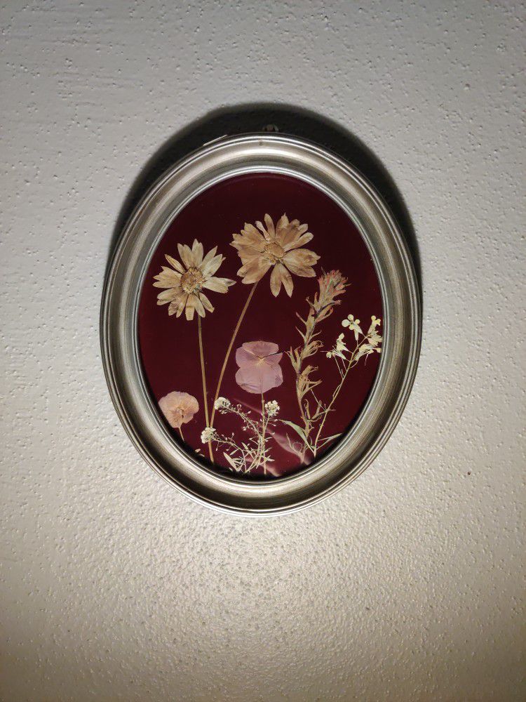Pressed flower art