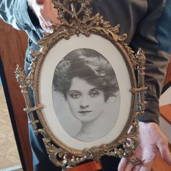 Beautiful Antique Large Bronze Picture Frame