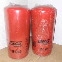 (2) Baldwin B495 Oil Filters 