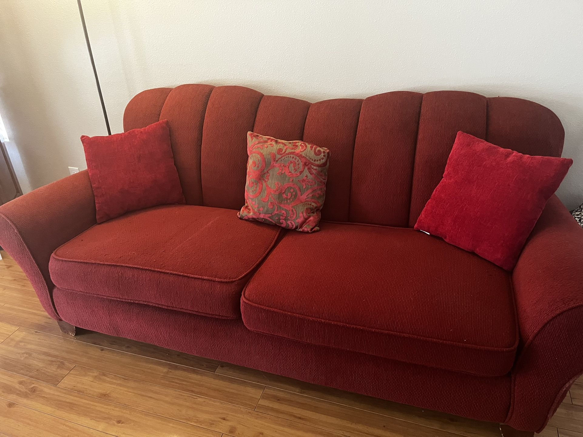 Red Sofa Couch For Sale
