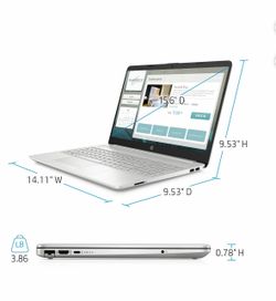 HP Laptop de 15.6", Intel Core i5-1137G7, 8GB RAM, 512GB SSD, Windows 10 Home, Plateado, 15-dw3005wm