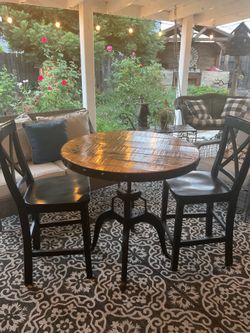 Restoration/ Anthropologie Cast iron / Wood Table Only NO CHAIRS