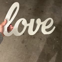 Love Sign Home Decor