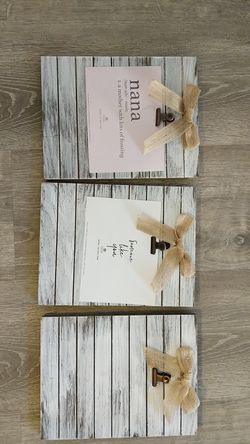 3 wooden frames