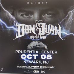 Maluma Don Juan Tour Oct 8 Prudential Center 